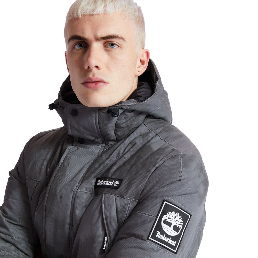 Jaqueta Masculino - Timberland Reflective Puffer - XGBIT3890 - Cinzentas Escuro